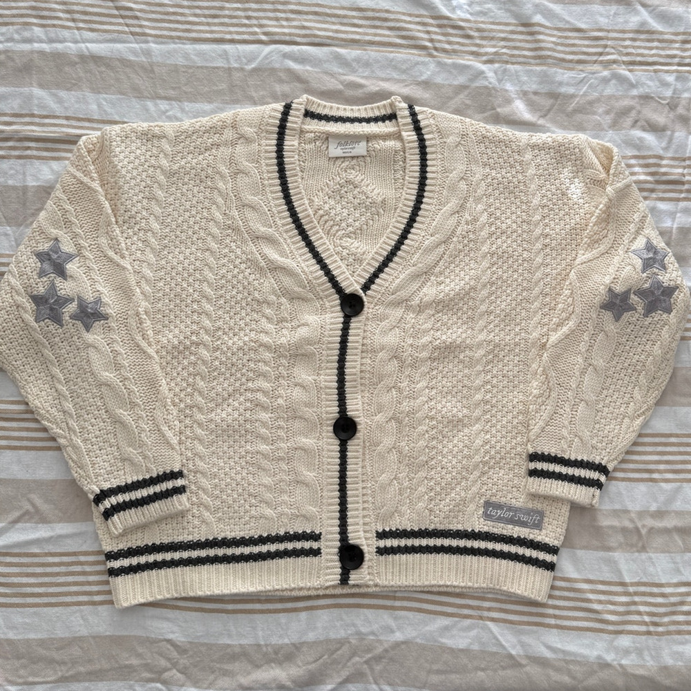 Taylor Swift NIB | authentic The Cardigan Folklore holiday cream sweater | Med